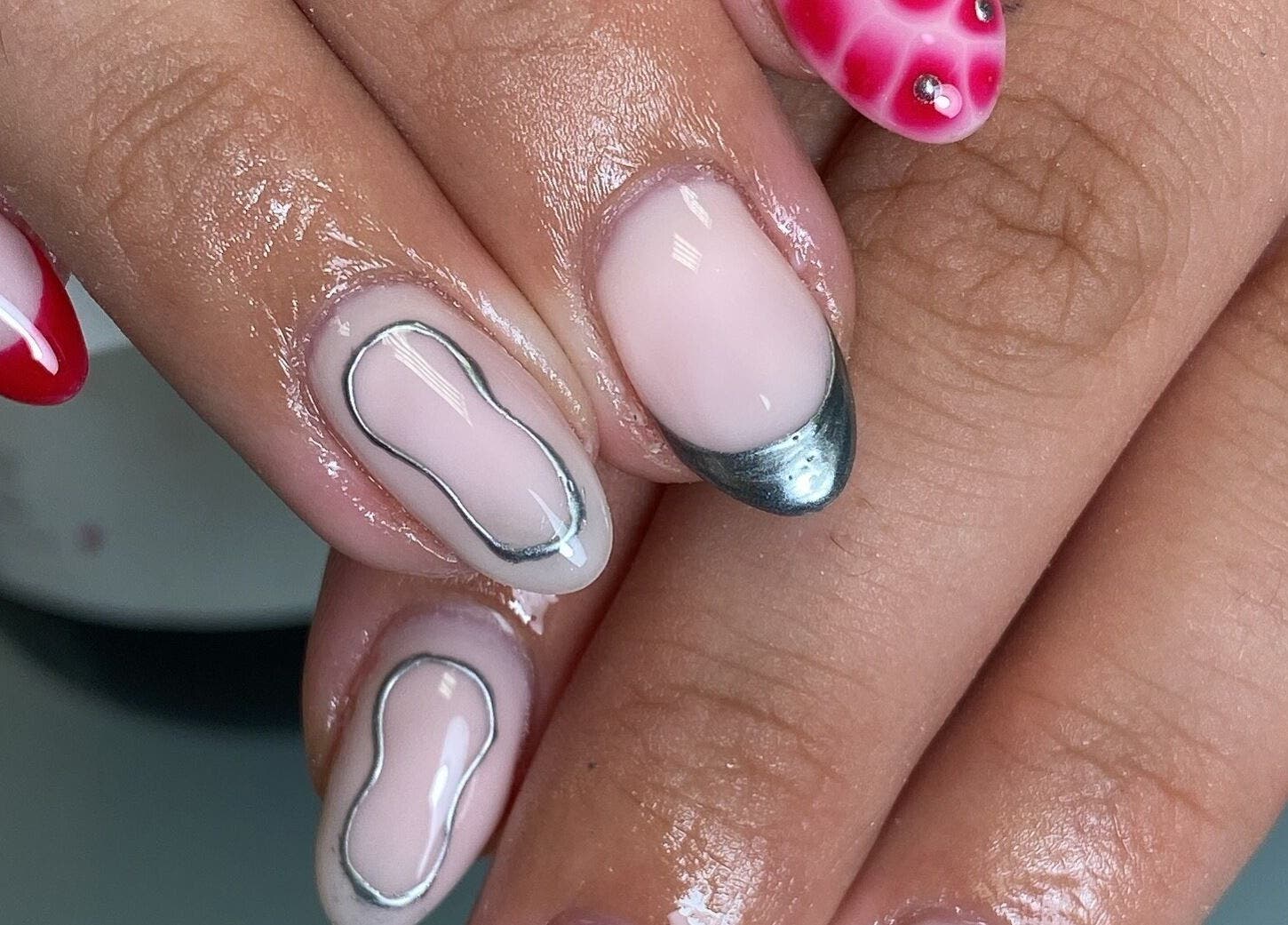 Creative nail art at The Beauty Studio by Abbie, Delph, England, GB.
