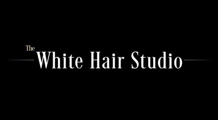 The White Hair logo in bold text, Barnsley, England, GB.
