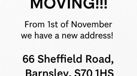 Notice of new address for The White Hair in Barnsley, England, GB, effective 1st November.