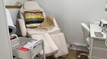 Comfortable manicure chair at Russian manicure - Legend nails, New York, New York, US.