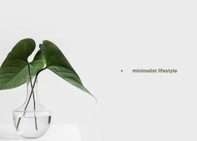 Elegant glass vase with green leaves at Belle Bleu Spa - Bluff, Bluff, Kwazulu-natal, ZA, emphasizing minimalism.