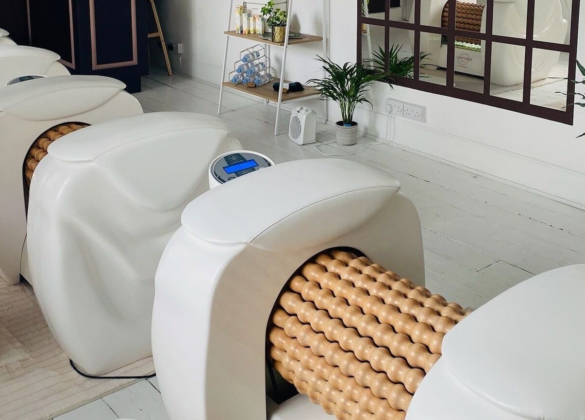 Massage roller machines at Bodyroll Studio Newcastle Ltd, Newcastle upon Tyne, England, GB.