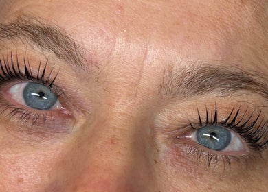 Close-up of expertly styled eyelashes at Beauty by Jess Web, Nuneaton, United Kingdom, GB.