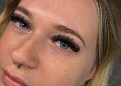 Close-up of voluminous lashes at Beauty by Jess Web, Nuneaton, United Kingdom, GB.