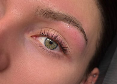 Close-up of beautifully styled eyelashes at Beauty by Jess Web, Nuneaton, United Kingdom, GB.