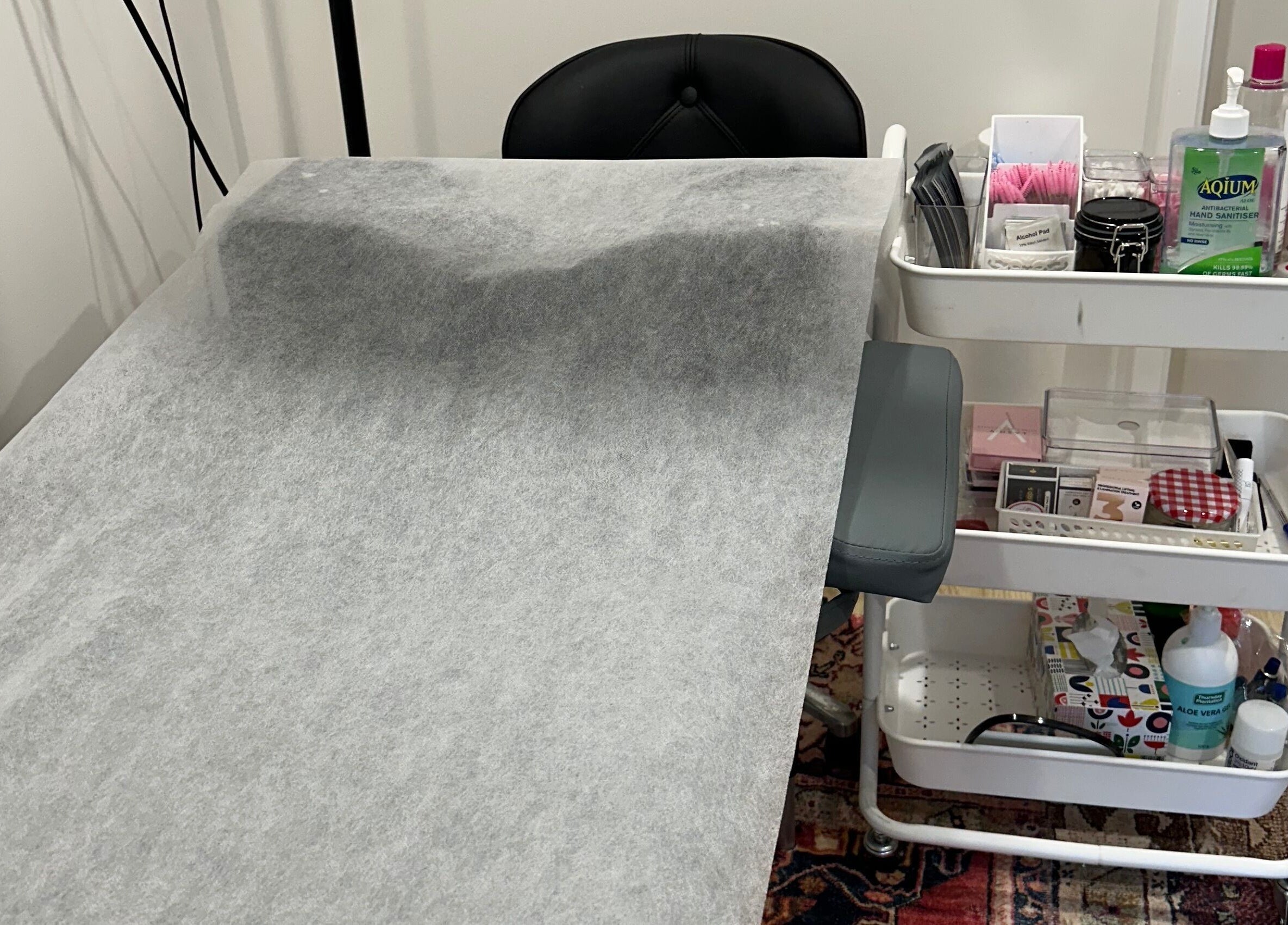 Lash treatment room at Summer Lashes Studio, Bentleigh East, Victoria, AU.