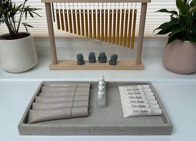 Inner Divine Beauty - Home Studio in Manchester, England, GB showcasing skincare products and zen decor.