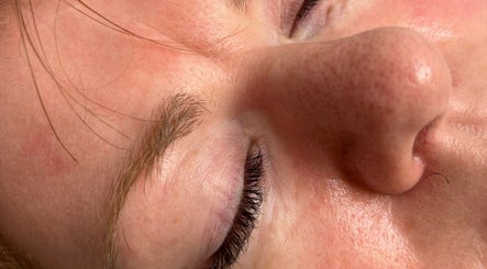 Close-up of eyelash extension at Beauty by Lynsey, Elgin, Scotland, GB.