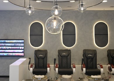 Luxurious pedicure chairs in NATURAL NAILS AND BEAUTY FRANKSTON, Melbourne, Victoria, AU.