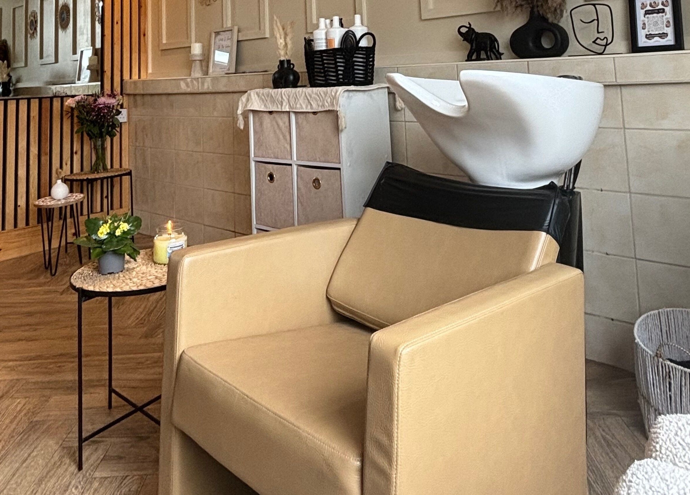 Cozy seating and stylish decor at Sweetie Hairdressing, Blythe Bridge, England, GB.