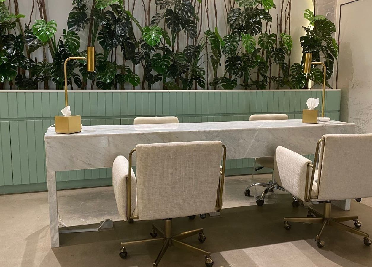 تصميم داخلي أنيق في نايلا سبا - الورود، الرياض، المملكة العربية السعودية.