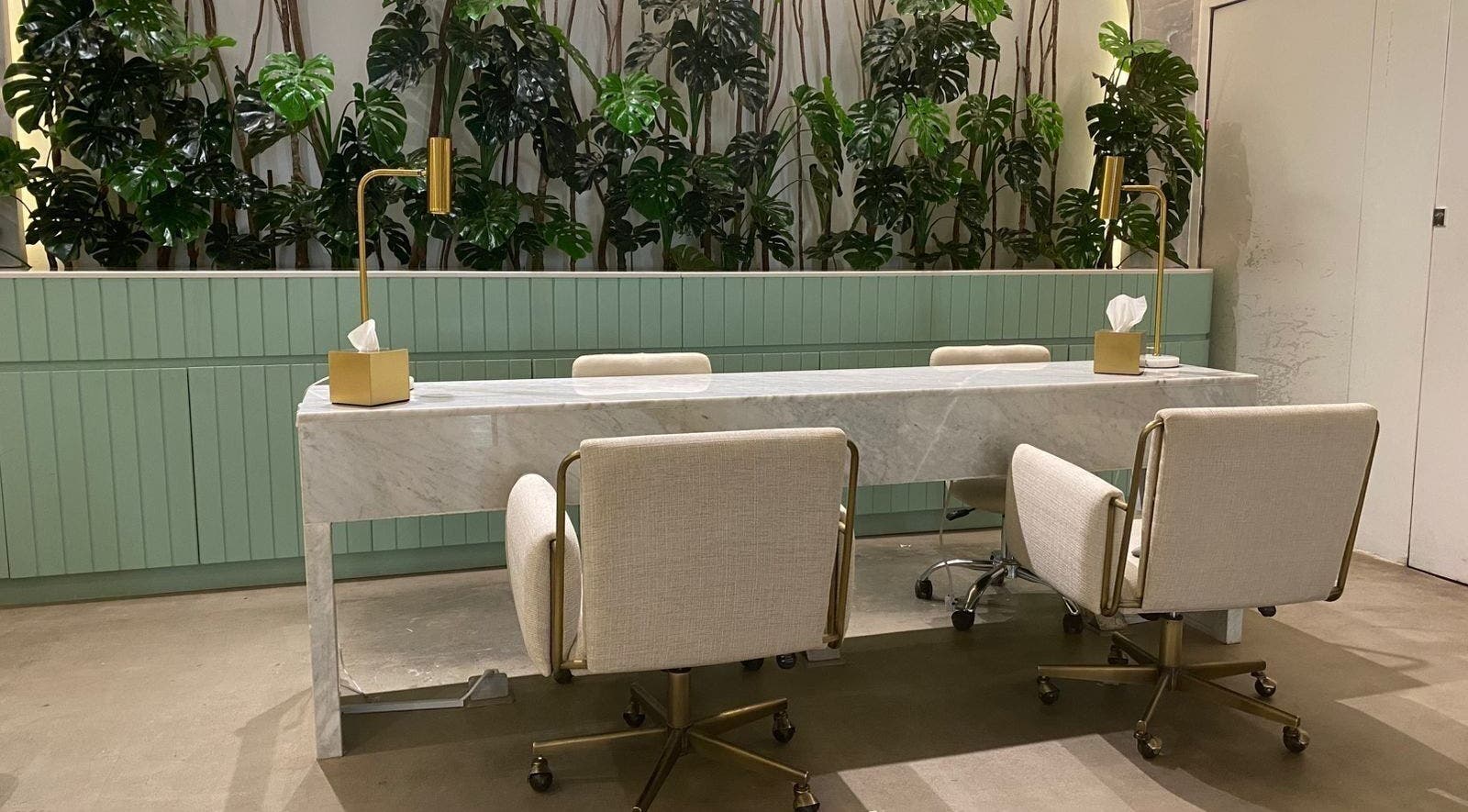 تصميم داخلي أنيق في نايلا سبا - الورود، الرياض، المملكة العربية السعودية.