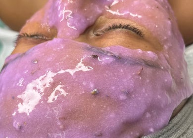 Relaxing lavender face mask treatment at Luxury Skincare & Spa, Pretoria, Gauteng, ZA enhances wellness.