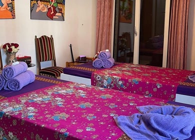 Camere massaggio colorate e accoglienti presso Ascona Siam Massage Spa, Ascona, Ticino, CH.