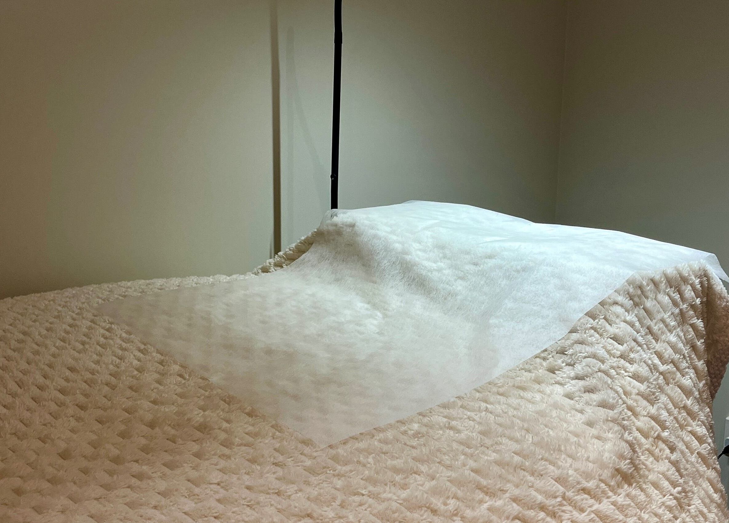 Comfortable treatment bed at Bayside Lashes Studio, Melbourne, Victoria, AU.