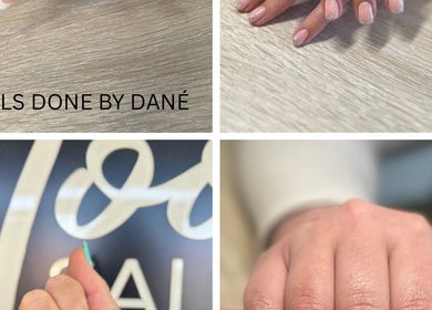 Beautifully manicured nails at Mooi Salon in Bloemfontein, Free State, ZA, showcasing stylish nail art.