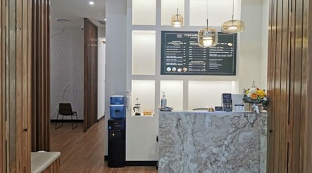 Reception area at Kang’s TCM Clinic in Purposeful Acupuncture Clinic, Runaway Bay, Queensland, AU.