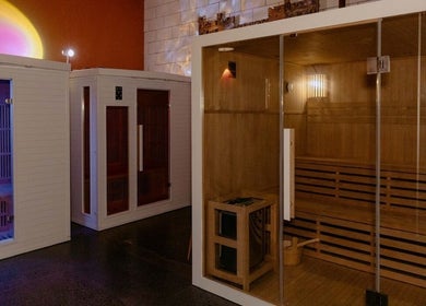 Luxurious sauna at Mandala Health Wellness, Tweed Heads South, New South Wales, AU, for ultimate relaxation.