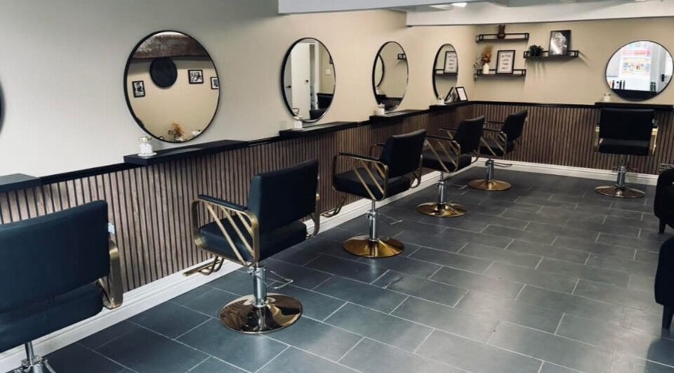 Elegant styling area at Lyndsey Dunning Hair at The Beauty Room in Malton, England, GB.