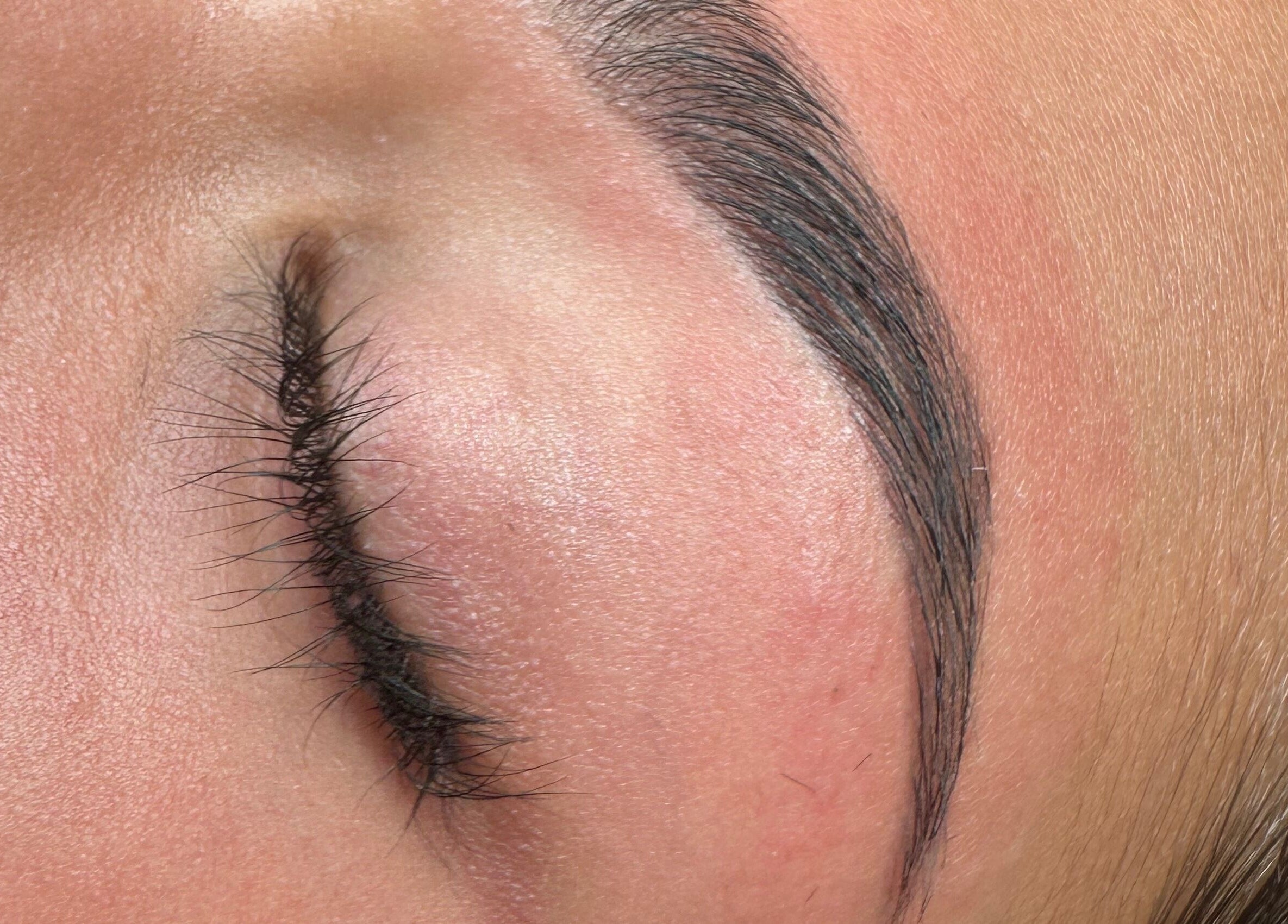 Close-up of expertly shaped brows at Shaped Brow Artistry Jhb, Sandton, Gauteng, ZA, enhancing natural beauty.