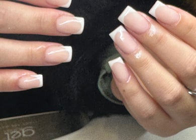 French manicure by Nails by Hope Aphena at Vixie Beauty Melton in Melton Mowbray, England, GB.