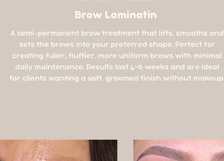 Brow lamination treatment at Studio By hope aphena Nails | Brows | Waxing, Leicester, England, GB.