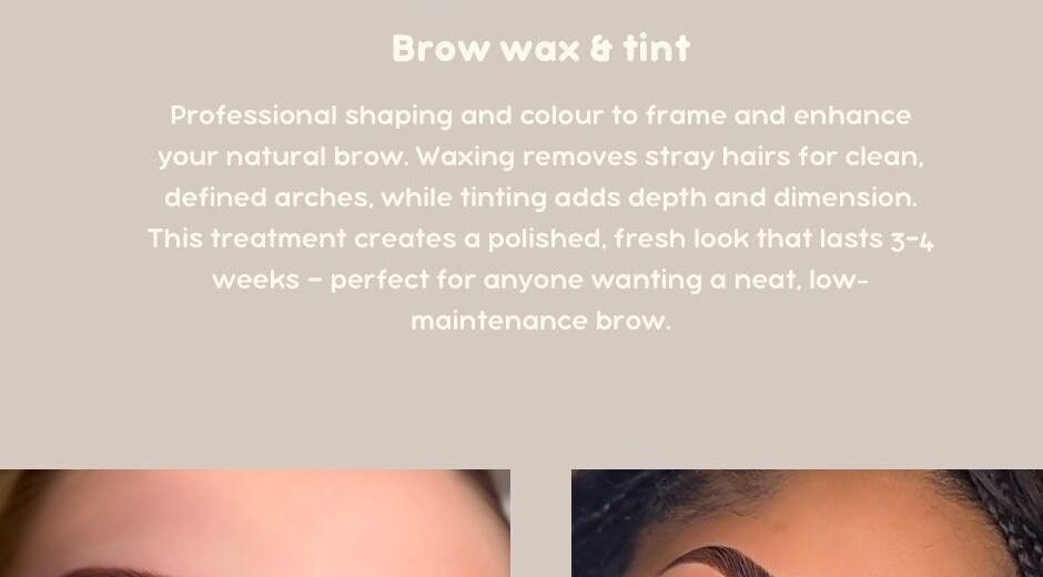 Brow waxing and tinting service at Studio By hope aphena Nails | Brows | Waxing in Leicester, England, GB.