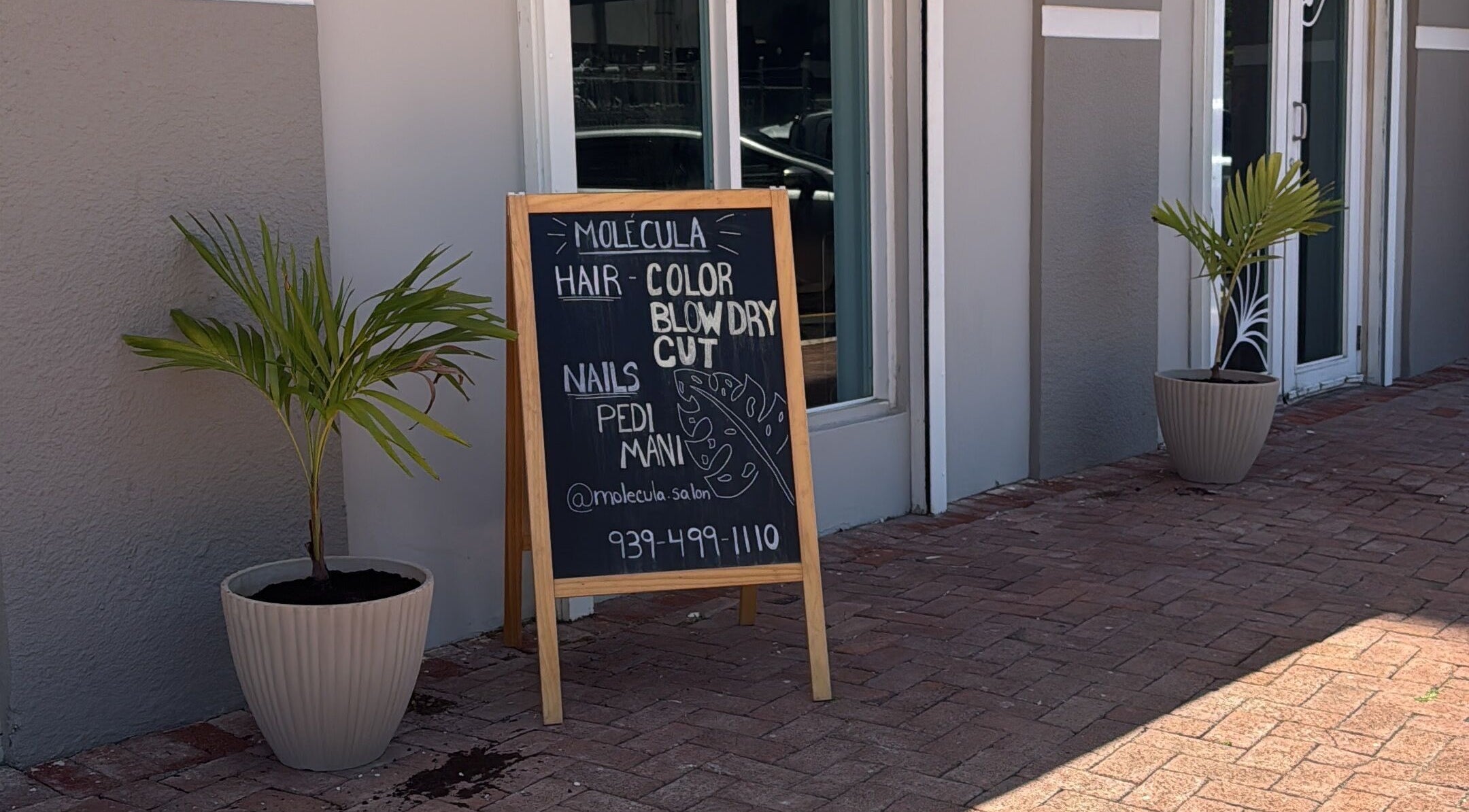 Cartel de servicios en Molecula con Edmarie Aviles, San Juan, San Juan, PR.