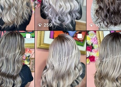 Nova Beauty Boutique by Lupita Benavente showcases stunning hairstyles in Santa Fe, New Mexico, US.