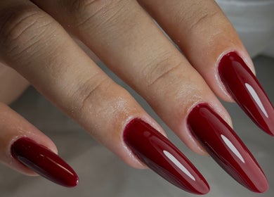 Unhas vermelhas elegantes no Nail Designer, Braga, Braga, PT