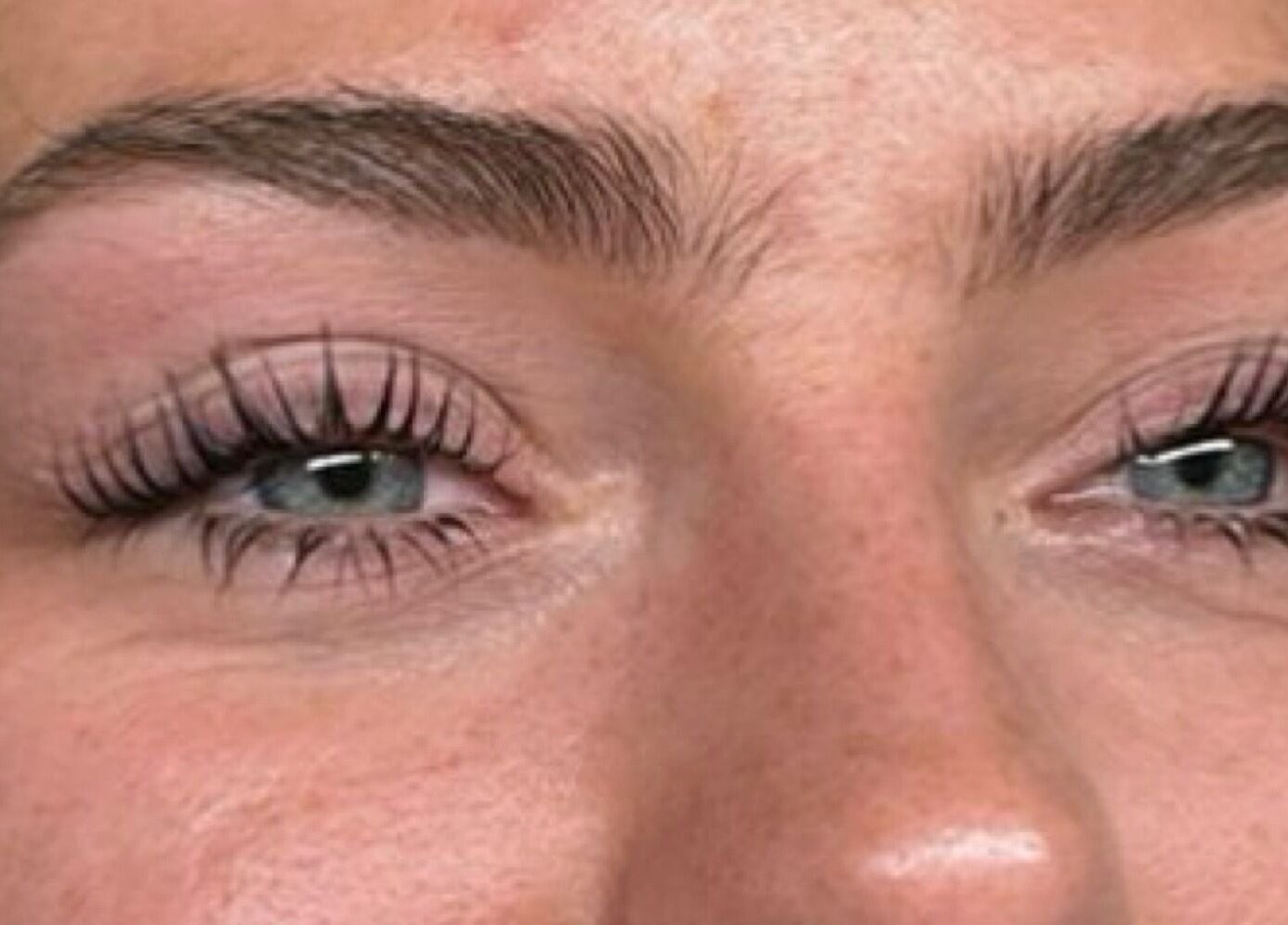 Close-up of curled lashes from Signature Skin, Swinton, England, GB, showcasing expert beauty care.