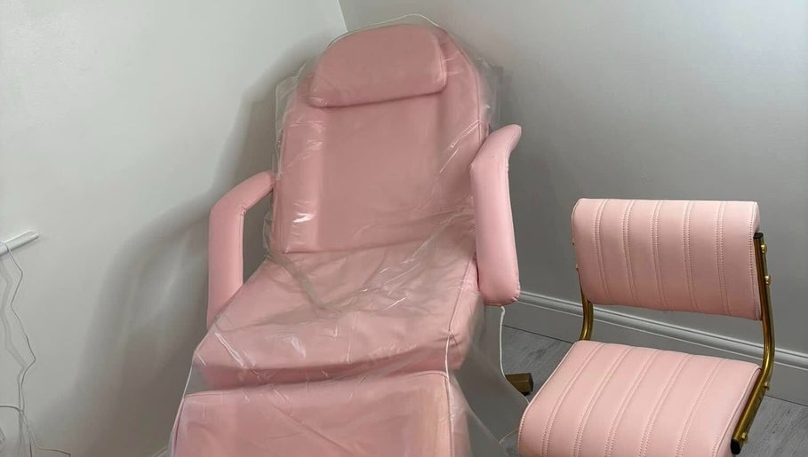 Pink treatment chair at Beauty and Aesthetics Lodge, London Colney, England, GB, offering premium comfort.