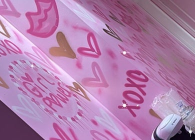 Vibrant wall art at Beauty and Aesthetics Lodge, London Colney, England, GB creating a lively ambiance.