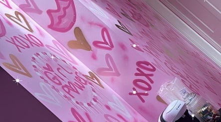 Vibrant wall art at Beauty and Aesthetics Lodge, London Colney, England, GB creating a lively ambiance.