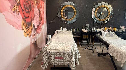 Luxurious interior of Roshy Eyelash Extensions & Brows Norwest, Baulkham hills, New South Wales, AU.