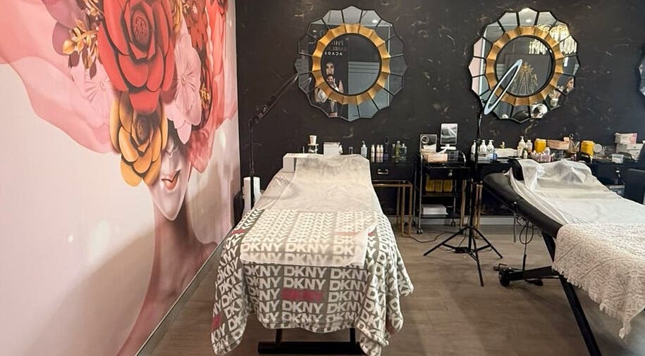 Luxurious interior of Roshy Eyelash Extensions & Brows Norwest, Baulkham hills, New South Wales, AU.