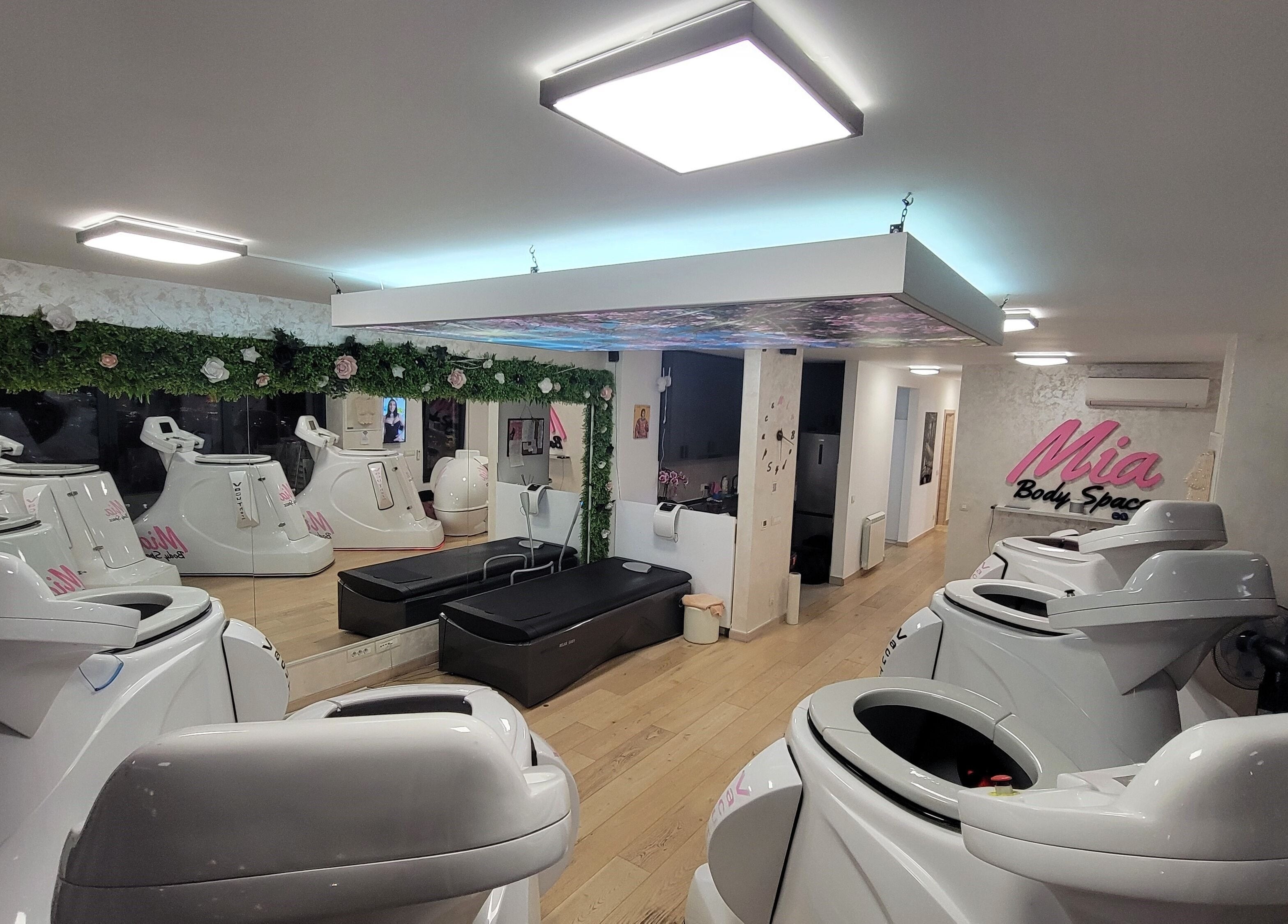 Unutrašnjost Mia Body Space Novi Beograd vrhunski uređen spa u Београд, RS.