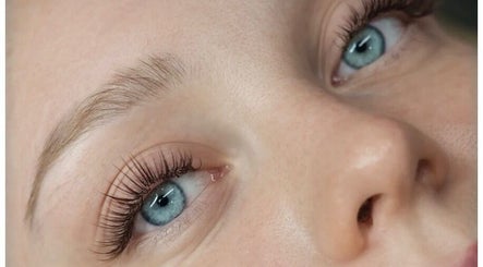 Close-up of expertly done eyelashes at BRYA Beauty, Coquitlam, British Columbia, CA.
