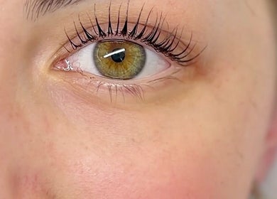 Close-up of expertly styled lashes at BRYA Beauty, Coquitlam, British Columbia, CA.