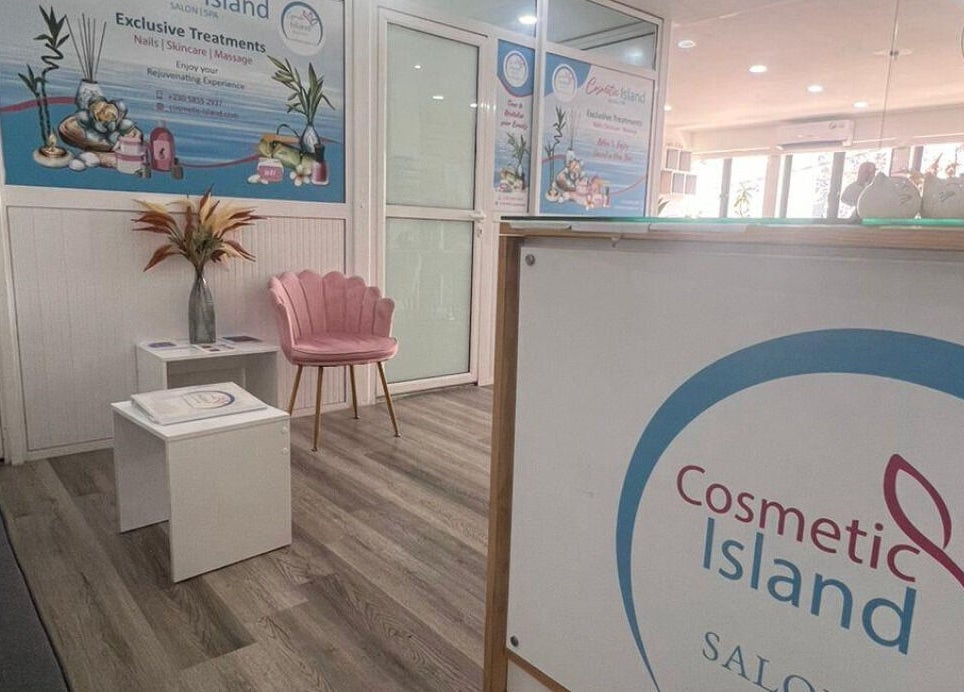 Reception area of Cosmetic Island Port Louis, Port Louis District, MU with chic decor.