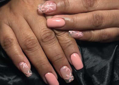 Intricate floral nail art at Lux Nails, Galway, County Galway, IE. Perfect for elegant style and professional care.