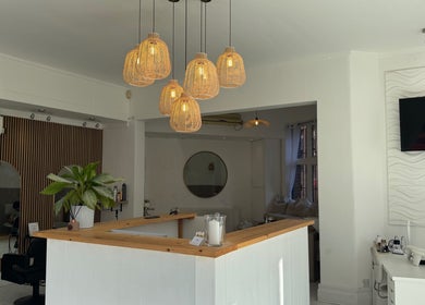 Modern interior of Calma Salons- Altrincham, showcasing elegant decor in Altrincham, England, GB.