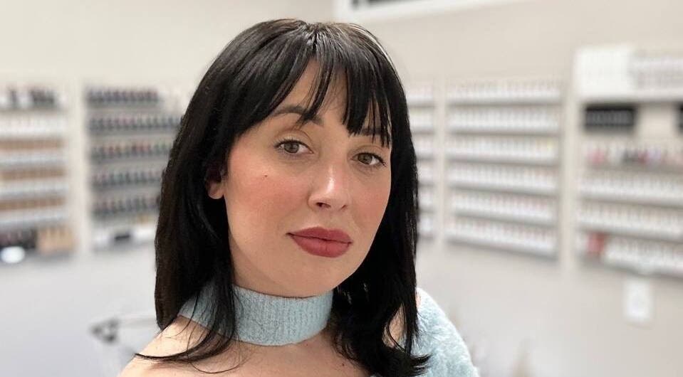 European Manicure in Davenport, Iowa, US offers elegant nail color options on display.