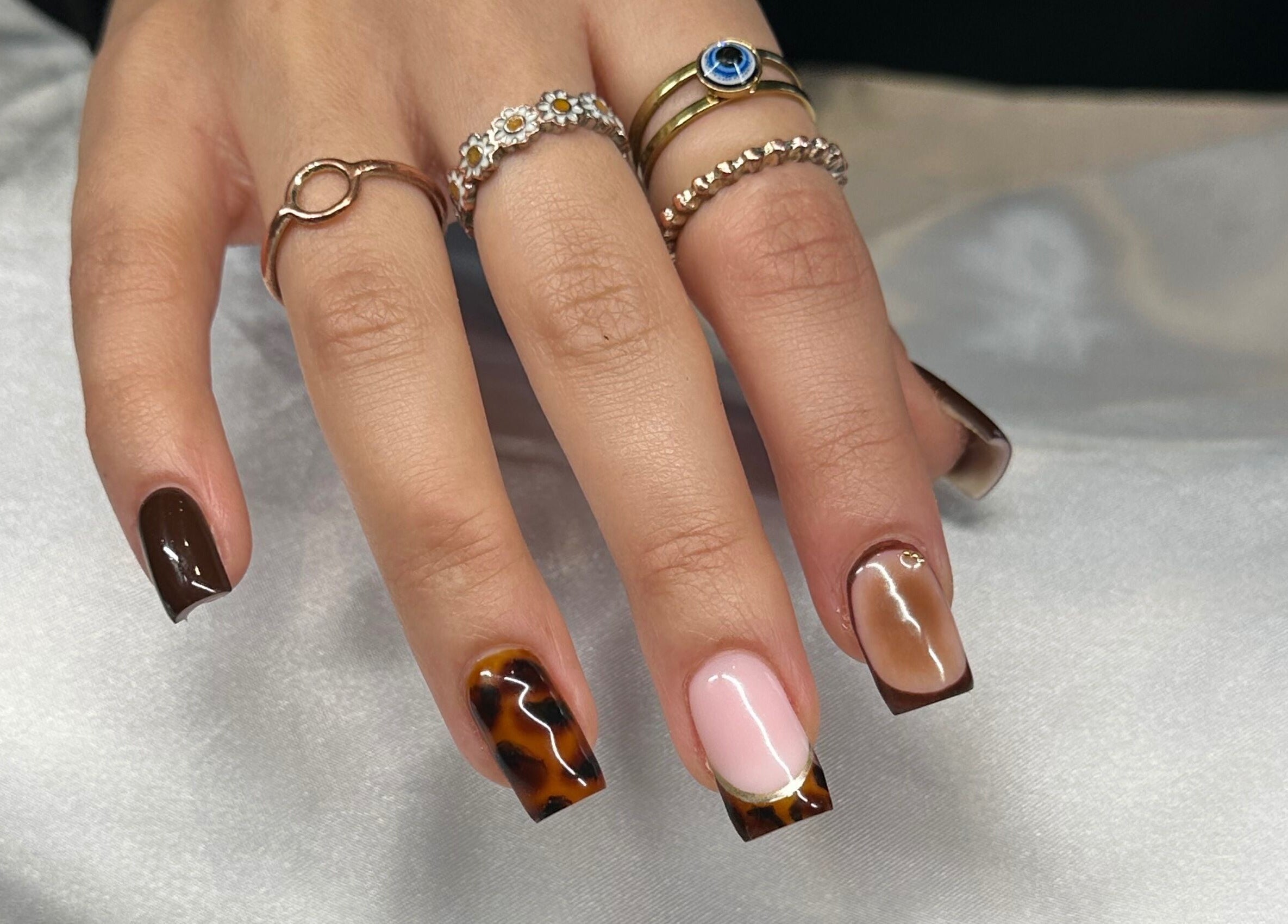 Beautifully manicured nails with unique designs at Pretty and Polished in Sandy, England, GB.