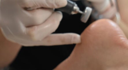 Close-up of a pedicure at S&M beauty and nails in Qawra, Malta, MT, showing expert care.