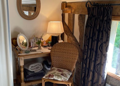 Rustic beauty area at Ethical Boutique - Organic Skincare Studio in Bury St Edmunds, GB.
