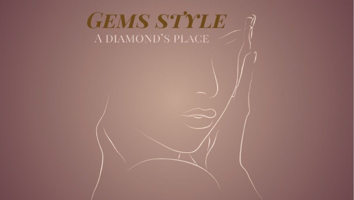 Illustration élégante d'un visage féminin chez Gems Style Official, Montréal, Québec, CA.