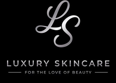 Luxury Skincare Studio logo with silver initials in Bloomington, Minnesota, US.