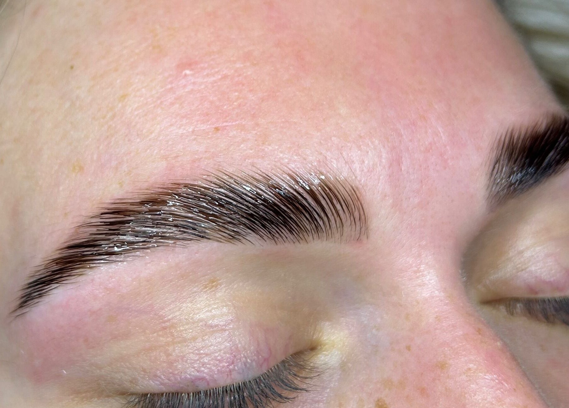 Well-groomed brows at Nancy’s Lashes and Brows, Clacton-on-sea, England, GB enhance natural beauty.