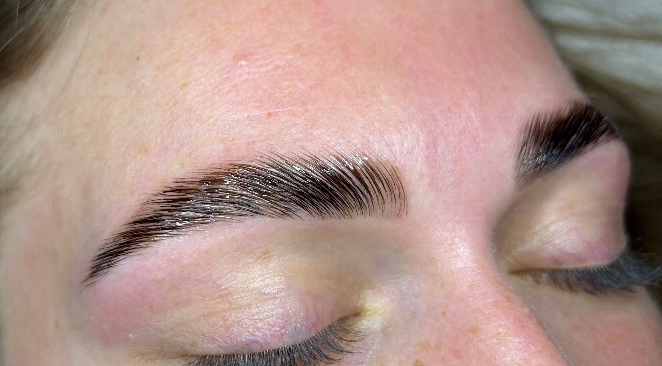 Well-groomed brows at Nancy’s Lashes and Brows, Clacton-on-sea, England, GB enhance natural beauty.